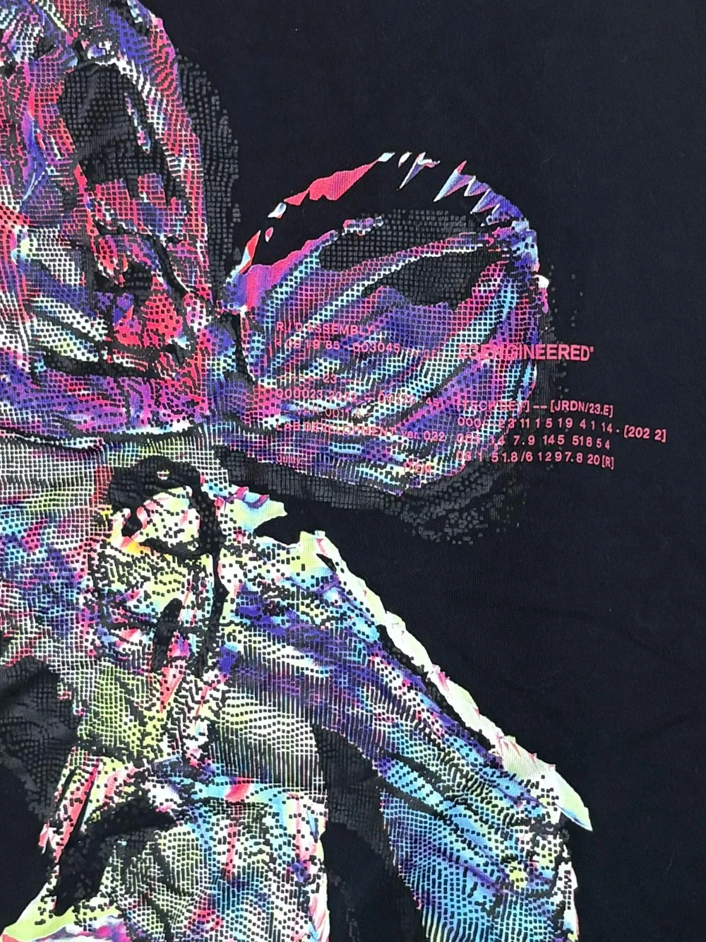 Jordan Men’s Black Long-Sleeve Graphic Shirt - Multicolor Print Small